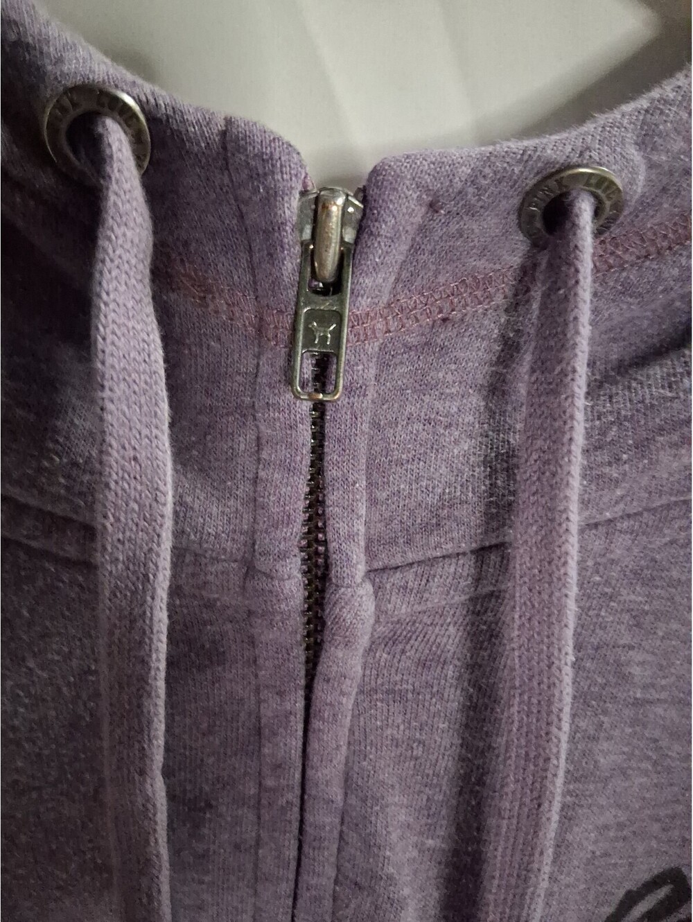 PINK by Victoria's Secret M Embellished Logo Purple Zip Sweatshirt Hoodie I2 - Picture 3 of 6